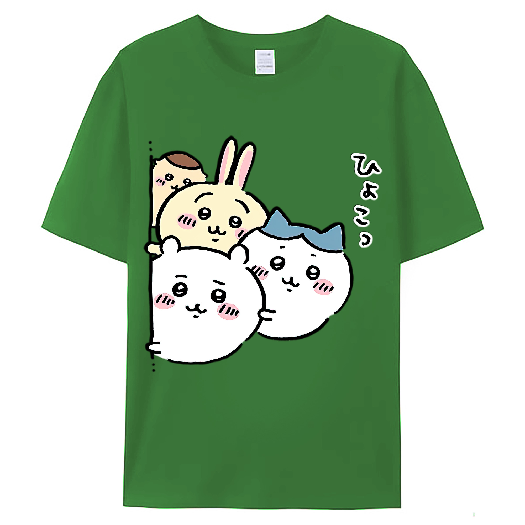 （画像用） ちいかわ ちいかわ Chii-kawa chiikawa レディースカジュアルプリントTシャツ（綿100％）